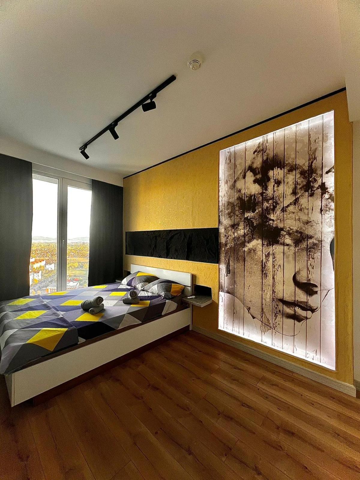 Alfred Sky Smart Apartment 29Th Spa Included Skopje Bagian luar foto