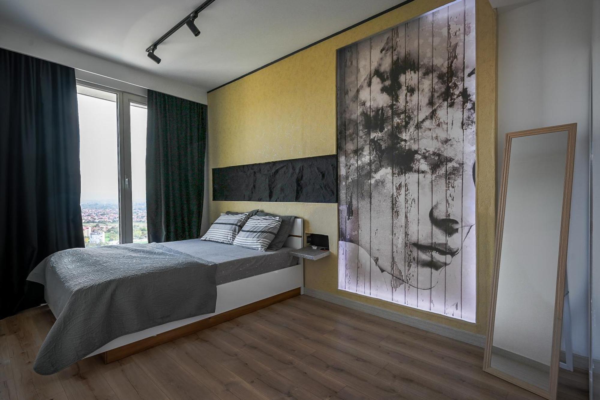 Alfred Sky Smart Apartment 29Th Spa Included Skopje Bagian luar foto