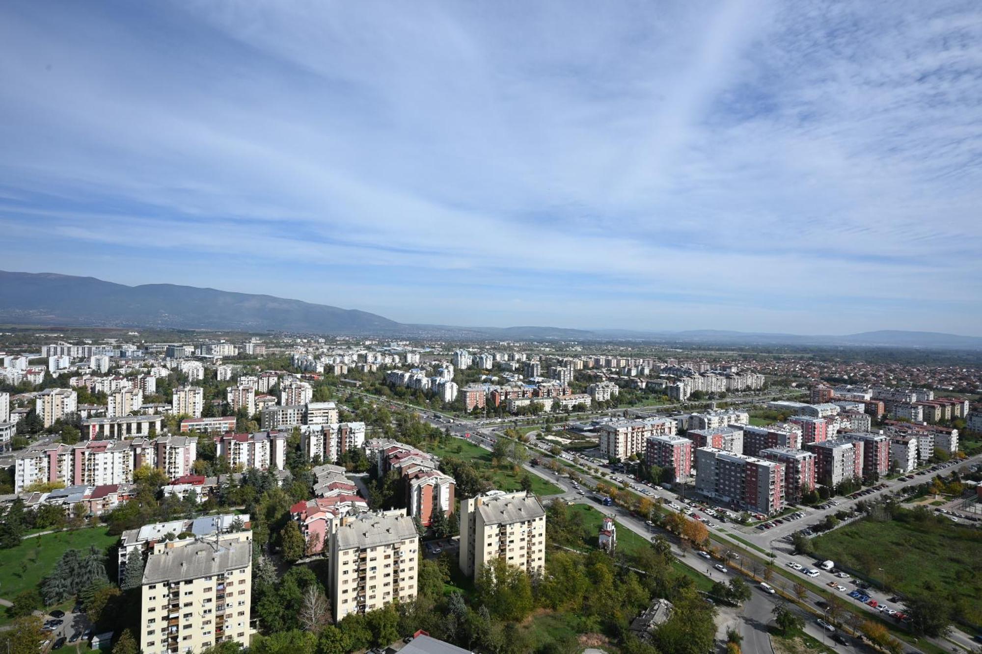 Alfred Sky Smart Apartment 29Th Spa Included Skopje Bagian luar foto